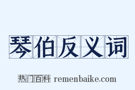 琴伯反义词是什么意思的图片